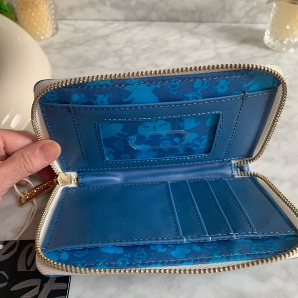 Loungefly Disney Blue Wallet with Gold Accents - Picture 6 of 7